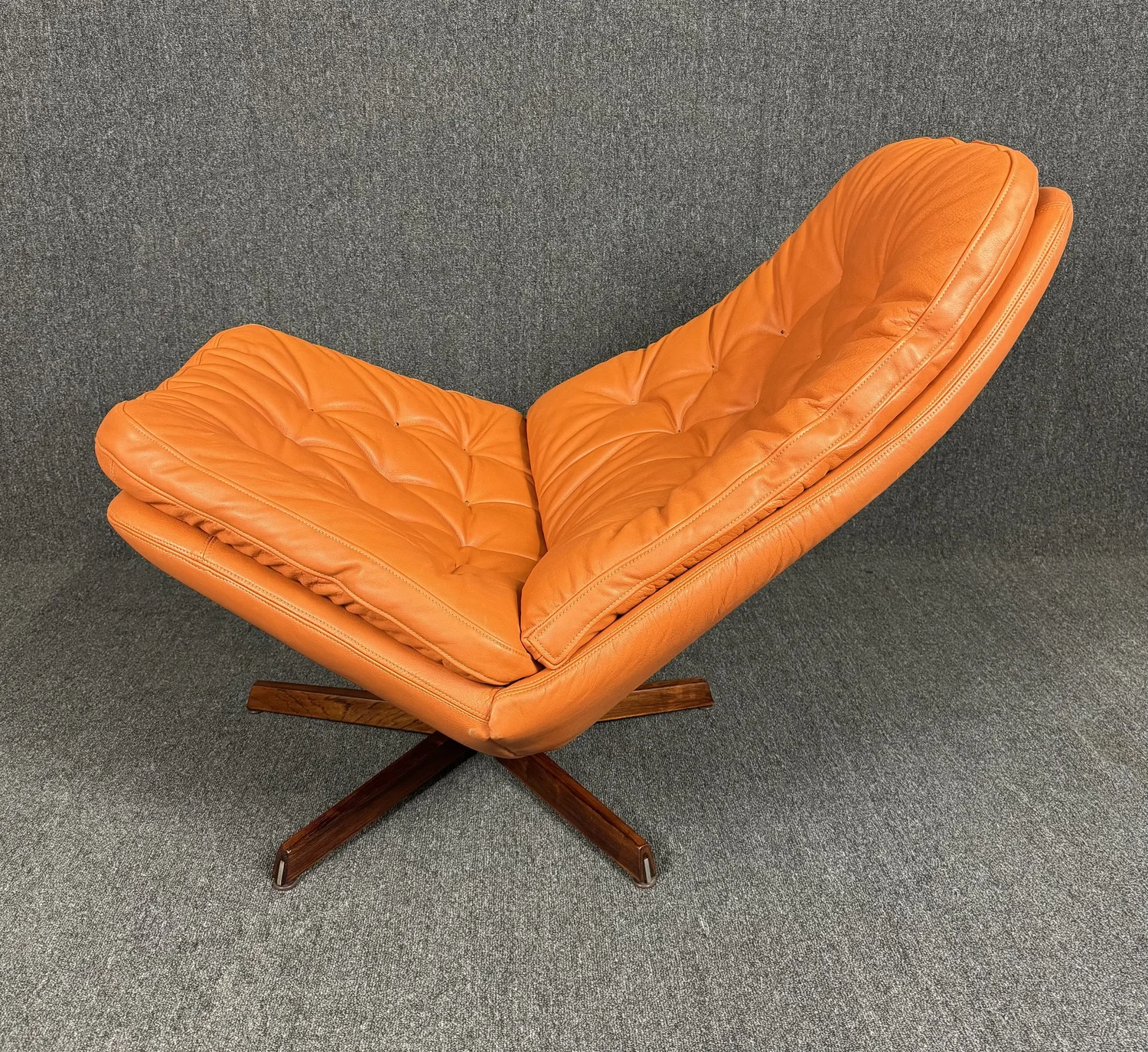 Vintage Danish Mid Century Modern Recliner Lounge Chair Ms68 by